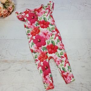 Posh Peanut Floral Print Bodysuit 12-18M